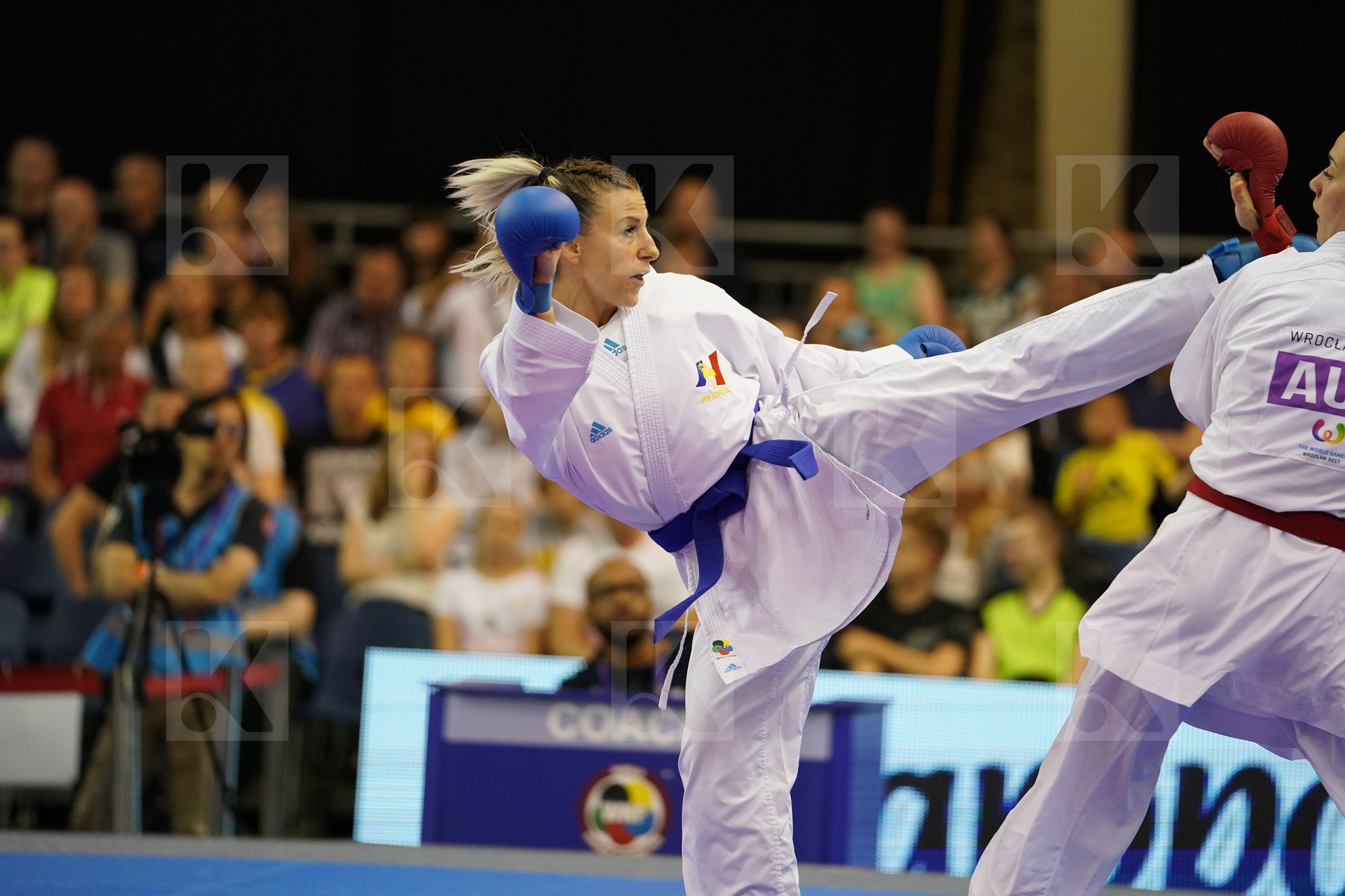 Austria Female Kumite -50kg France Plank Bettina Recchia Alexandra